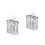 2Pcs Lightweight Silver Flatware Holder with Drain Holes 4
