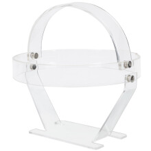 2Pcs Versatile Transparent Hat Stand for Multiple Wigs and Cap Storage