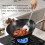Concha de Sopa, EspáTula de 17 Polegadas para Wok, Colheres de AçO InoxidáVel para Cozinhar com Cabo de Madeira Resistente Ao Calor 2