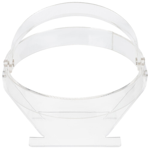 2Pcs Versatile Transparent Hat Stand for Multiple Wigs and Cap Storage 2