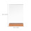 6Pcs Acrylic Sign Holders with Wood Base Clear Display Stands 10