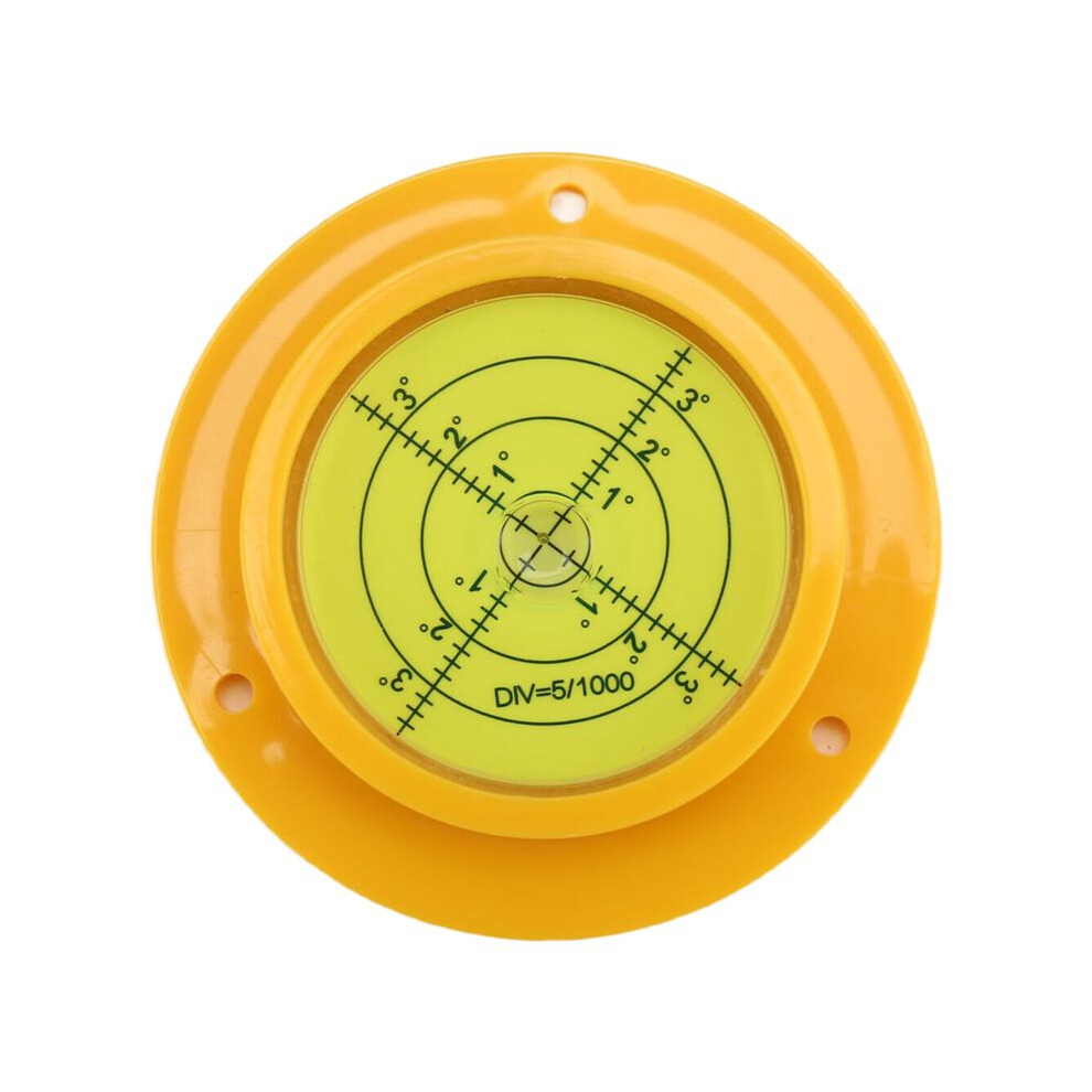 Round Bubble Level, 90X17mm High Precision Circular Spirit Level With 3 Mounting Holes, Measuring Instrument Tool 4711147570498