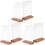 6Pcs Acrylic Sign Holders with Wood Base Clear Display Stands 2