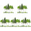 150Pcs Green Artificial Mini Trees Model for Sand Table DIY Scenery 2