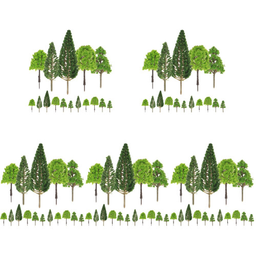 150Pcs Green Artificial Mini Trees Model for Sand Table DIY Scenery 1