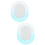 2Pcs Oval Acrylic Wall Mirrors Multi Use Bathroom Decor 5