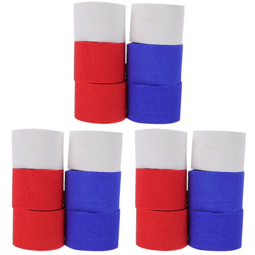 18Pcs Crepe Paper Roll Streamers for Birthday Wedding Party Decor 1