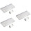 3Pcs Ultra-Thin 2.4g Wireless Keyboard Silver Computer Keyboard Set 6
