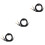 3Pcs 3.5mm Audio Cable Black Aluminum Alloy for Computer & Speaker Use 7