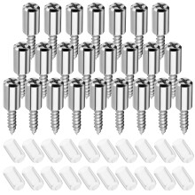 360Pcs Cabinet Shelf Pins Self Tapping Silver Iron Pegs for Home Use