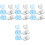 40Pcs Plastic Razor Storage Stands with Suction Cup for Bathroom Use 5