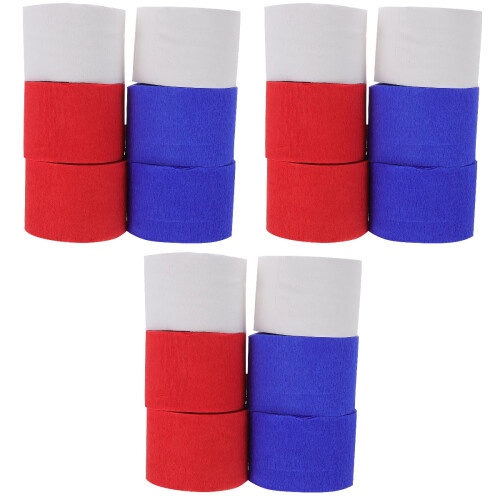 18Pcs Crepe Paper Roll Streamers for Birthday Wedding Party Decor 2