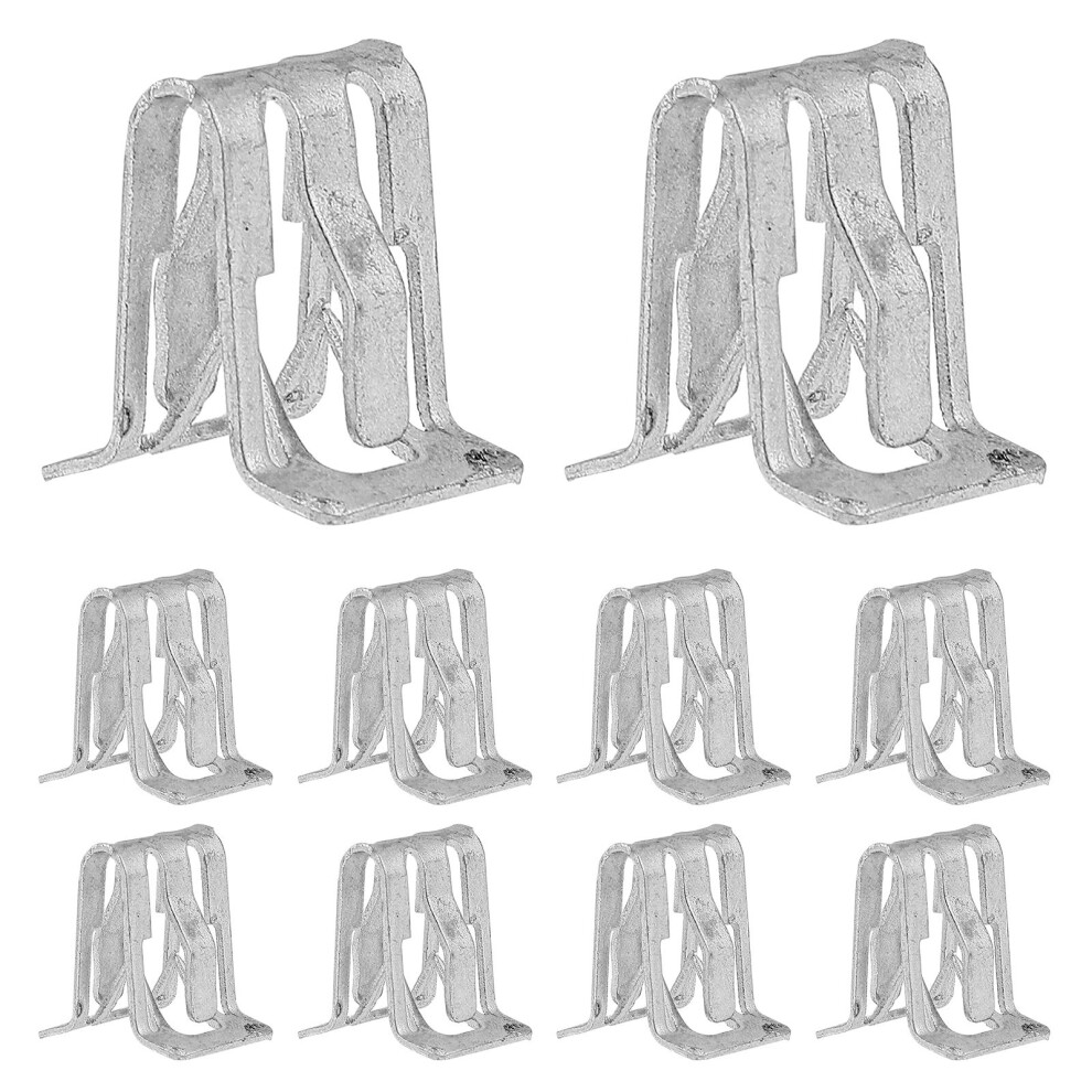 40Pcs Interior Panel Metal Retainer Clips For Auto Console Trim Silver 3032364493768