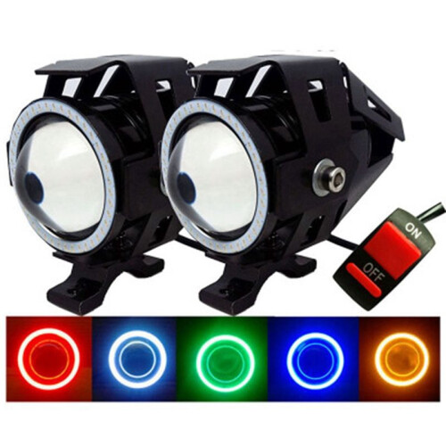E-Bike Light Headlight Input  12V-80V Ebike Handlebar Lamp Electric Scooter LED Front Light 2