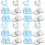 40Pcs Plastic Razor Storage Stands with Suction Cup for Bathroom Use 7
