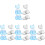 40Pcs Plastic Razor Storage Stands with Suction Cup for Bathroom Use 4