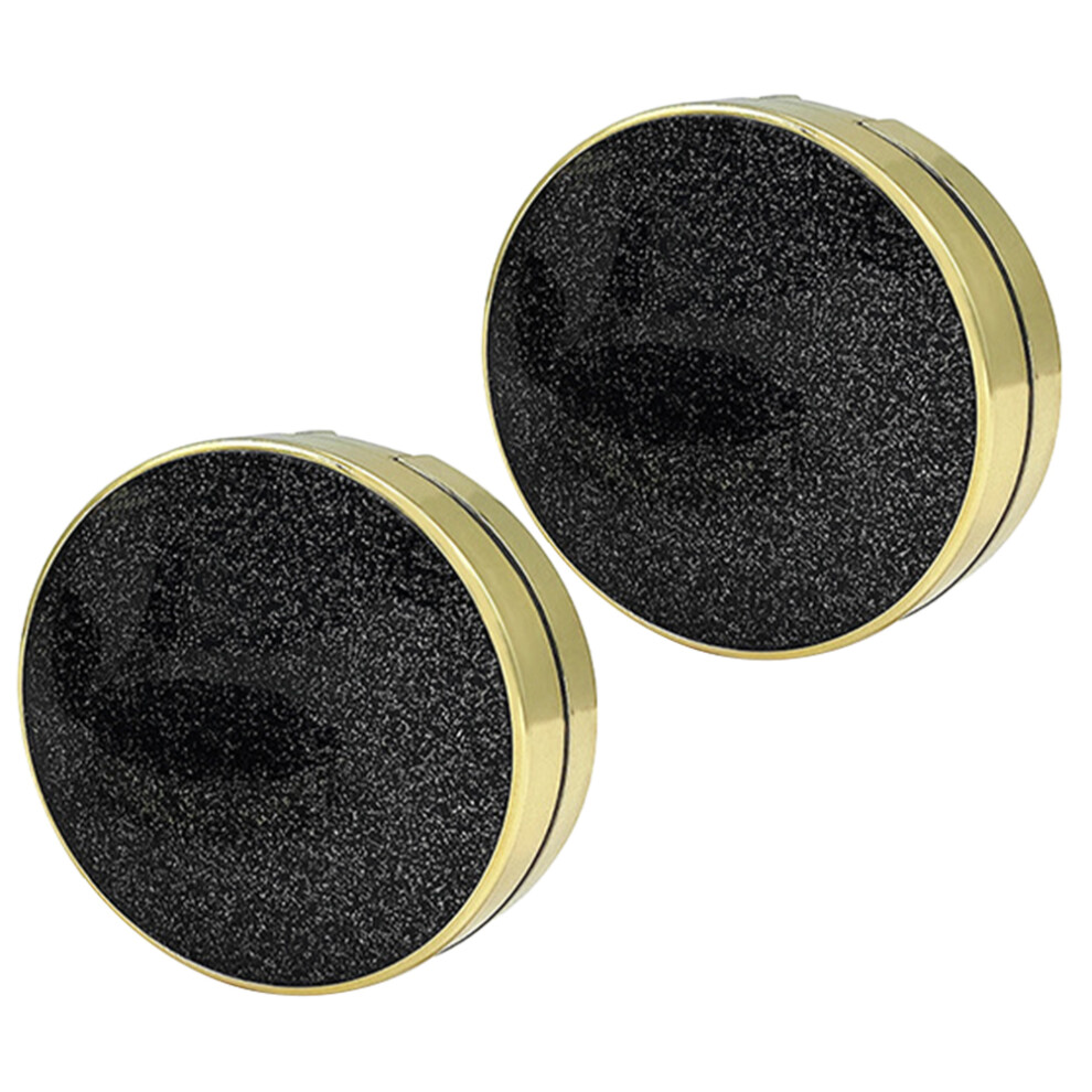 Artibetter Golden 8Pcs Empty Cushion Compact Cases Powder Containers With Puff