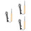 3Pcs Multi-Color Electric Welding Tool with Durable Wood Handle Grip 8
