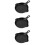 3Pcs Black Ceramic Baking Pan Handle Roasting Frying Serving Dish 10