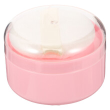 4Pcs Pink Small Powder Puff Box Synthetic Sponge Portable Storage Case