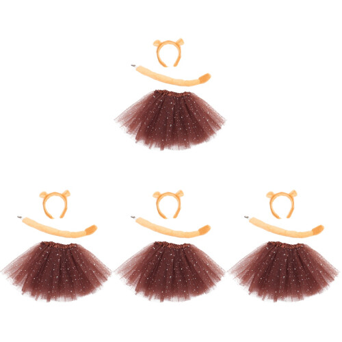4Sets Realistisch Accessoires Met Hoofdband En 2