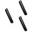 3Pcs Sleek Black Steel Motorcycle Heat Shield Tailpipe Protector 8