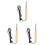 3Pcs Multi-Color Electric Welding Tool with Durable Wood Handle Grip 4