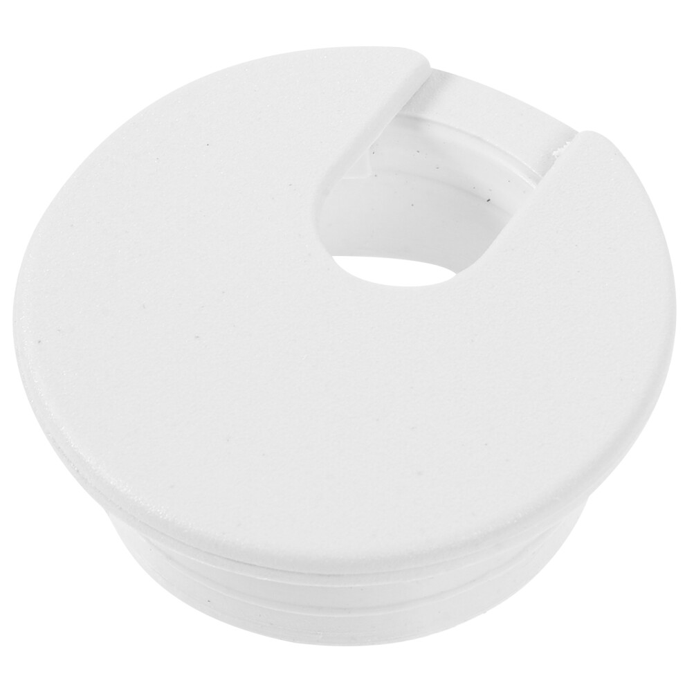 60Pcs White Plastic Cord Grommets Desk Cable Hole Covers For Furniture 3032364493324