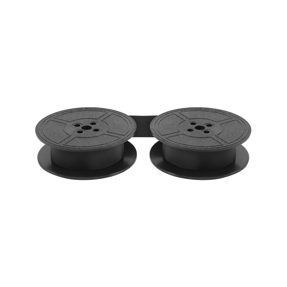 1Pack Typewriter Ribbon Twin Spool Typewriter Ribbon Ink Twin Spool Pack Ink Replacement Part For Most Typewriter(Black) Black 4713422007897