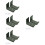 8Pcs Space-Saving Snowboard Wall Mount Holder Grey Metal for Home 9