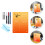 5Sets Acrylic White Boards Desk Memo Boards with Clock Assorted Colors 9