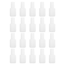 40Pcs Portable White Nail Polish Bottles for Manicure Supply