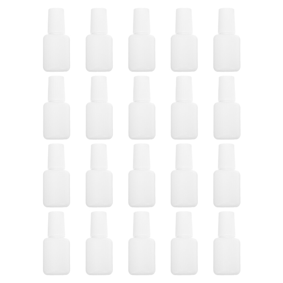 Iplusmile White 40Pcs Portable Nail Polish Bottles For Manicure Supply