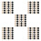 150Pcs Polished Wooden Chess Backgammon Pieces Game Accessories 10