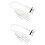 2Pcs Durable Simulated Hand for Nail Practice White Reusable Tool 7