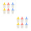 12Pcs Plastic Ice Cream Mold Set Reusable DIY Molds Home Use 6