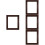 4Pcs Practical Coffee Wood Floating Frames for Wall Art 8