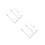 4Pcs Stainless Steel Folding Shelf Brackets Heavy Duty Wall Support 3