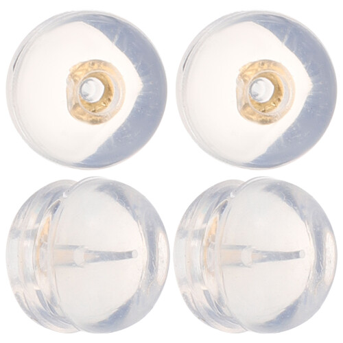 20Pcs Assorted Color Silicone Earring Backs for Studs Durable Stoppers