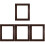 4Pcs Practical Coffee Wood Floating Frames for Wall Art 4