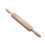 2Pcs Wood Embossed Rolling Pin Non-Slip Grip for Bakery Pastry 3