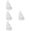 4Pcs Portable White Plastic Shower Gel and Detergent Storage Bottles 9