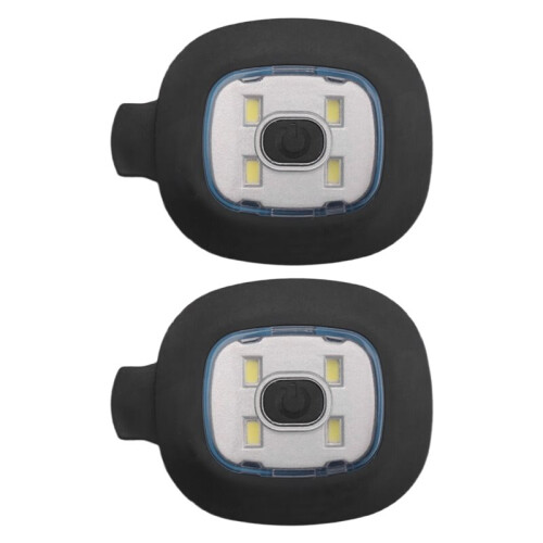 2Pcs USB Rechargeable Light for LED Beanie Hat,Replaceable Headlamp Cap DIY Hat Light for Men and Women