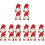 16Pcs Multi Felt Christmas Cutlery Bags Fork Spoon Holders 3