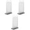 3Pcs Transparent PVC Menu Label Stand Sturdy Tabletop Holder 5