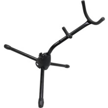 2Pcs Foldable Black Metal Saxophone Stands Durable Alto Tenor Holders