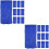40Pcs Polyester Pool Skimmer Sock Blue Filter Net for Swimming Pools 8