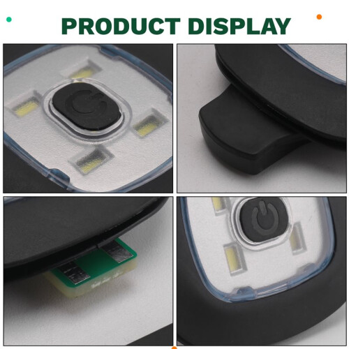 2Pcs USB Rechargeable Light for LED Beanie Hat,Replaceable Headlamp Cap DIY Hat Light for Men and Women 1