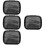 4Pcs Lightweight Orthodontic Denture Case Portable Black Storage Box 9