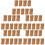 45Pcs Household Khaki Cleaning Sponge Compact Convenient Wok Scrubber 8